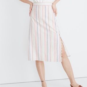 Madewell Multicolor Striped Pencil Skirt